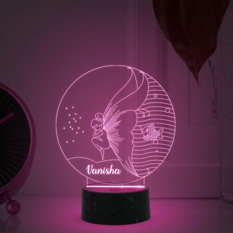 3D Illusion Butterfly Led Night lamp with Automatic Color Changing Light Customized with Name   Birthday Gifts for Girls